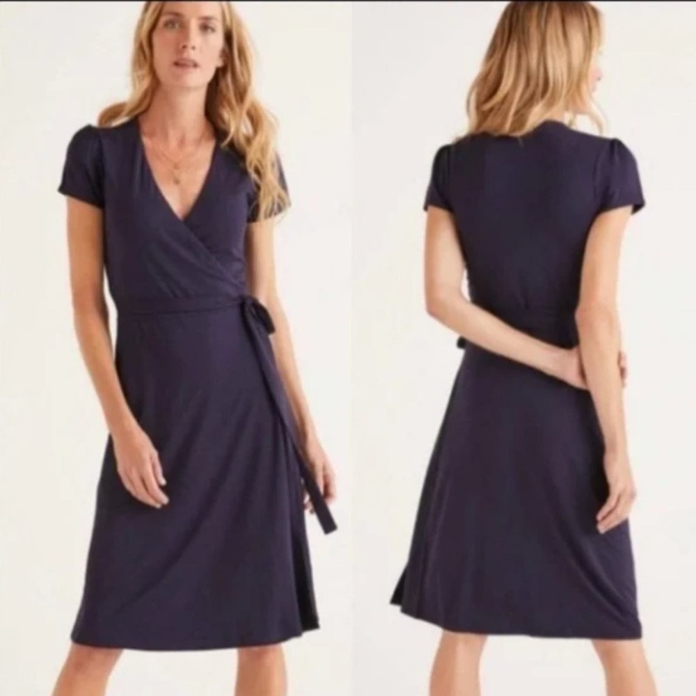BODEN Navy Blue Wrap dress - Size 4L